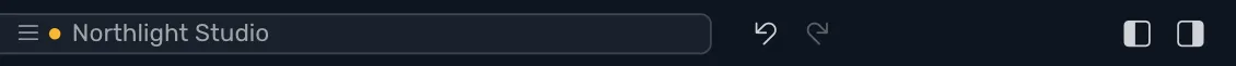 The title bar after a transaction was deleted: Go Back and Go Forward at the left, the business's name in the middle, and the Undo button ready to press with the Redo button dimmed