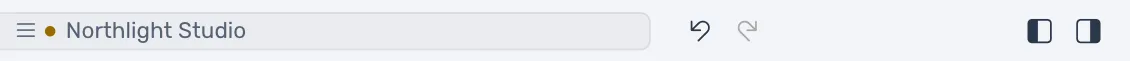 The title bar after a transaction was deleted: Go Back and Go Forward at the left, the business's name in the middle, and the Undo button ready to press with the Redo button dimmed